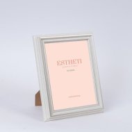 Képkeret 18,8x23,7cm fehér-arany műanyag