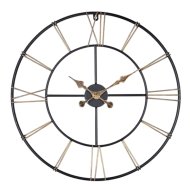 Falióra 60x4,5x60cm fém antik fekete-arany