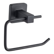 Solo fém fali fekete fedél nélküli WC-papírtartó 12,8x9,5x6cm