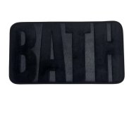 Memotex fürdőszobaszőnyeg 60x40cm fekete latex csúszásgátlós