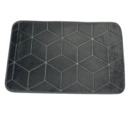 Memotex fürdőszobaszőnyeg 60x40cm antracit latex csúszásgátlós