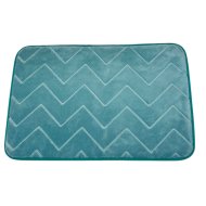 Memotex fürdőszobaszőnyeg 60x40cm türkiz latex csúszásgátlós