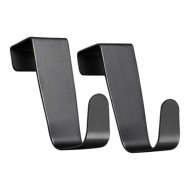 Mosaic Black akasztó ajtóra öntapadós 2db/cs fém fekete