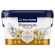 Poli-Farbe Platinum foltálló színes beltéri falfesték P30 Puha tollborzfű, 2,5l