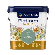 Poli-Farbe Platinum foltálló színes beltéri falfesték Z20 Zöld kagylóvirág, 5l