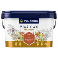 Poli-Farbe Platinum foltálló színes beltéri falfesték BV20 Bársonyvirág 2,5l