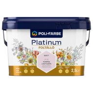 Poli-Farbe Platinum foltálló színes beltéri falfesték PL30 Pompás ligetszépe, 2,5l