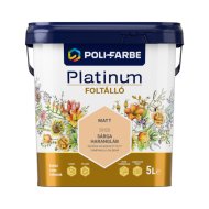 Poli-Farbe Platinum foltálló színes beltéri falfesték SH20 Sárga harangláb, 5l