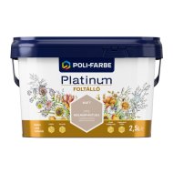 Poli-Farbe Platinum foltálló színes beltéri falfesték M55 Molnárpántlika, 2,5l
