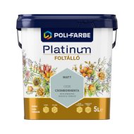 Poli-Farbe Platinum foltálló színes beltéri falfesték CS20 Csombormenta, 5l