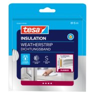 Tesa szigetelő ajtó-, ablaktömítő gumi S E profil 6mx9mmx3,5mm fehér