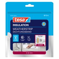 Tesa szigetelő ajtó-, ablaktömítő gumi xl D profil 6mx9mmx7mm fehér