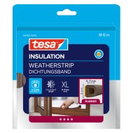 Tesa szigetelő ajtó-, ablaktömítő gumi XL D profil 6mx9mmx7mm barna