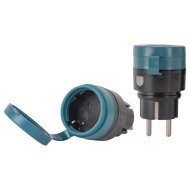 Távirányítós 2300W hálózati adapter 2 aljzattal távirányítóval