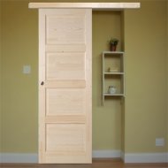 DELTA ROLL ZEBRA 4 TOLÓAJTÓ, FENYŐ AJTÓLAP 80X204CM+SÍNTAKARÁS