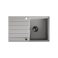 Kuchinox Laveo Margarita mosogató gránit 1 medence+csepptálca szürke 79x49x23cm