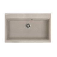 Kuchinox Laveo Tau 8 mosogató gránit egymedencés bézs 80x50x21,5