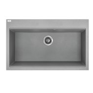 Kuchinox Laveo Tau8 mosogató gránit 1 medencés, szürke, 80x50x21,5