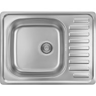 Kuchinox Junak inox mosogató 3,5&quot;, 1 medence+mini csepptálca, 65x50x18cm