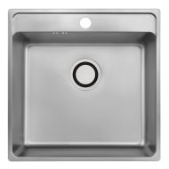 Kuchinox Laveo Besos mosogató inox egymedencés szatén 48x49x21cm 3,5&quot;