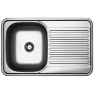Kuchinox Faro mosogató rozsdamentes egymedencés csepptálcás 78x48x18,5cm, 3,5&quot;