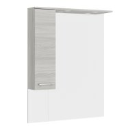 RUBINO TÜKÖR OLDLASZEKRÉNNYEL VILÁGOS SZÜRKE 81X107,5X17CM BAL LED