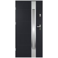 ARIADNA HOMOKFÚVOTT ACÉL BEJÁRATI KÜLTÉRI, BALOS ANTRACIT SZÍNBEN