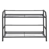 Evolution L2 67x30x44cm 2 polcos fekete fém álló polc