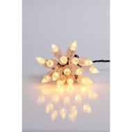 100 LED melegfehér csepp formájú fényfüzér