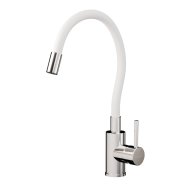 Medusa egykaros fehér flexibilis kifolyócsövű mosogató csaptelep