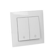 ENTAC ARNOLD DUPLA VÁLTÓKAPCSOLÓ SÜLLYESZTHETŐ 10A IP20 FEHÉR