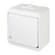 KARLIK AQUASTAR KERESZTKAPCSOLÓ 10A IP54 FEHÉR