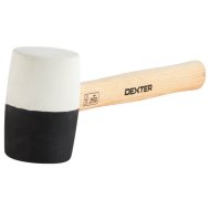 Dexter gumikalapács, átm.:60 mm, fekete-fehér fej