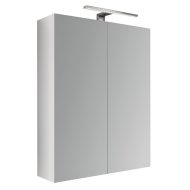 ASTI TÜKRÖSSZEKRÉNY LED VILÁGÍTÁSSAL, 60X60X17,5CM, FEHÉR