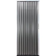 METALIC alumínium harmonikaajtó fekete, fehér kerettel 88x200 cm