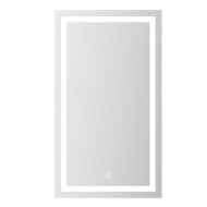 SANOTECHNIK TÜKRÖSSZEKRÉNY MDF, LED-VILÁGÍTÁSSAL 40X70X15CM FEHÉR, EGYAJTÓS