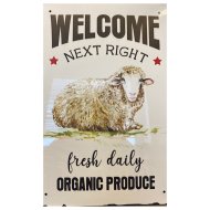 Point Retro fémtábla 20x30cm bárány mintával