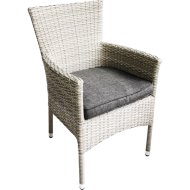 PRAKTIKER KERTI FOTEL PÁRNÁVAL 57X61X87CM, ALUMÍNIUM, RATTAN HATÁSÚ