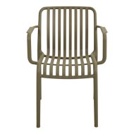 Műanyag 58x55x79cm barna kerti szék