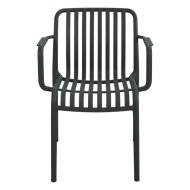 Szürke 58x55x79cm műanyag kerti szék