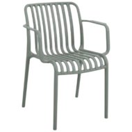 Műanyag 58x55x79cm zsálya színű kerti szék