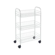 Siena gurulós állvány 41x23x63cm fehér