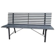 Fém 150x64x81cm kerti pad