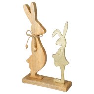 Dekor nyuszik 32x18,5x6cm arany, barna