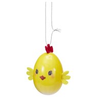 Dekor függő tojás 6,5x4,5x4,5cm 4-féle