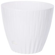 Virágcserép alátéttel műanyag 13x14,5x14,5cm 4-féle színben