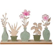 Dekor virág cserépben 26,5x4x17,5cm