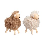 Dekor bárány 6x3,5x10 cm 2-féle