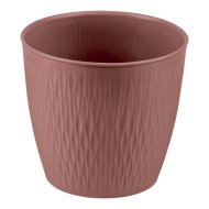 Liberty műanyag kaspó 16 cm, rozsdabarna