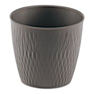 Liberty műanyag kaspó 20 cm, szürke